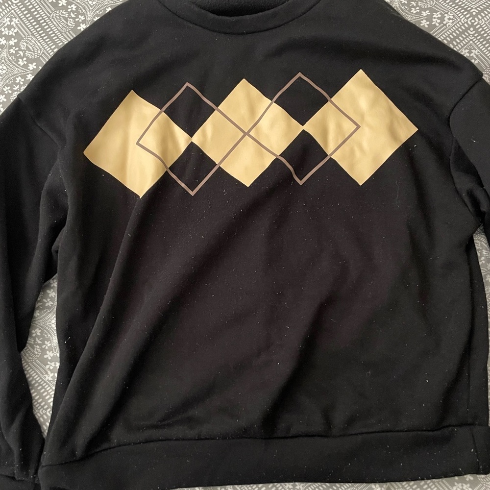 SHEIN argyle sweatshirt